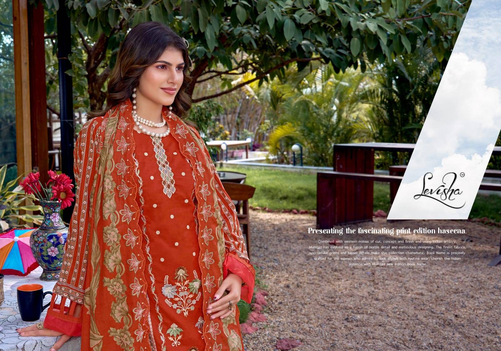 Binsaeed Nx-6 By Levisha 1001 To 1006 Series Designer Suits Camric Lawn Cotton Dresses At Wholesale Price